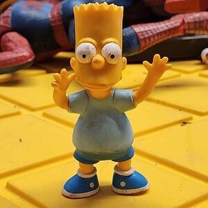 The Simpsons Bart Simpson Bendable 4.5" Figure Jesco 1990
